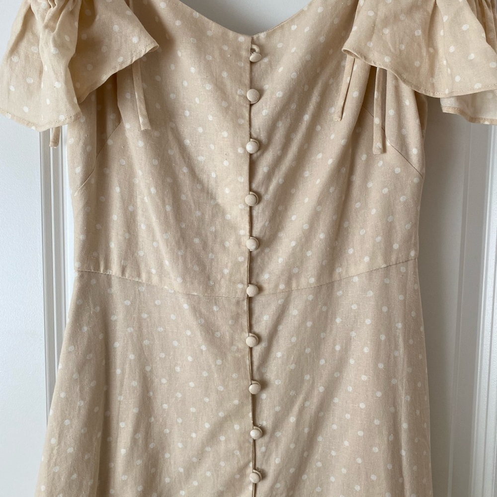 Gal Meets Glam Colleen dress (cream) size 2 - Picture 4 of 6